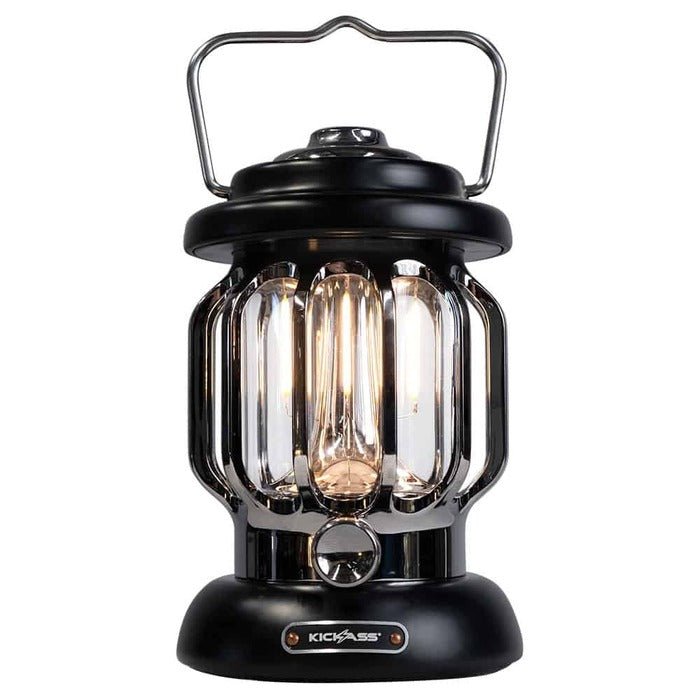 Vintage Camping Lantern - Black