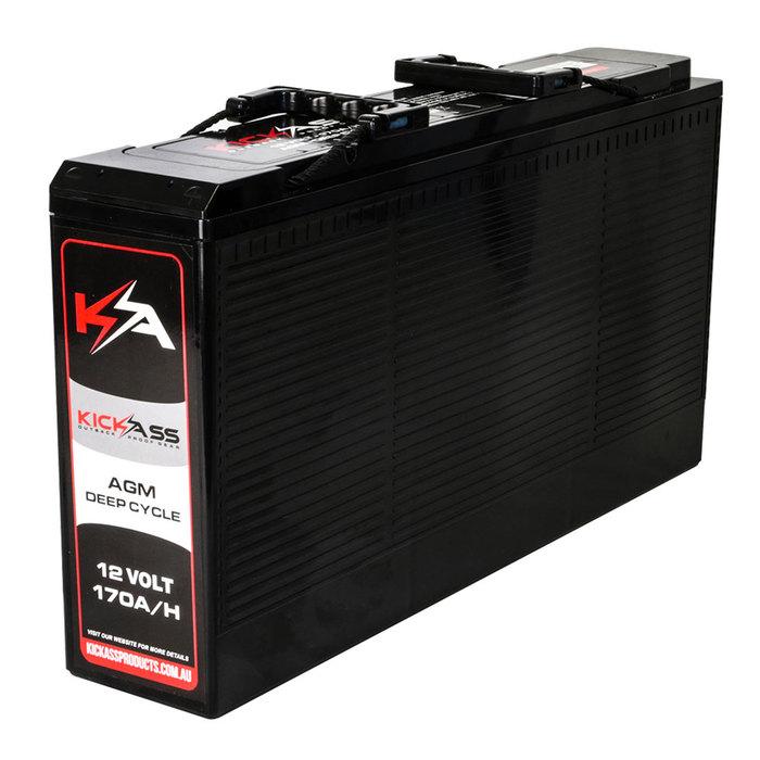 12v 170AH Deep Cycle Slim AGM Battery - KickAss Products
