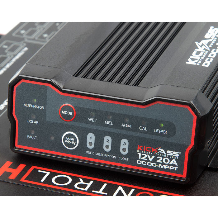 KickAss 12V Control Panel With 20A DCDC Charger KickAss Products USA