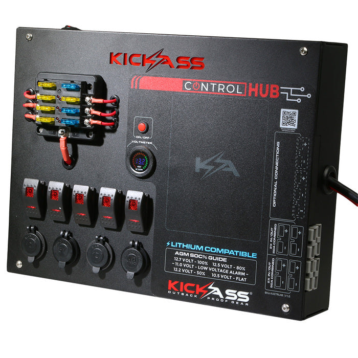 KickAss 12V Control Hub With No DCDC Charger – KickAss Products USA