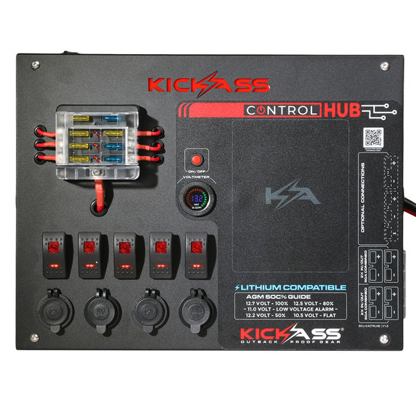 KickAss 12V Control Hub With No DCDC Charger – KickAss Products USA