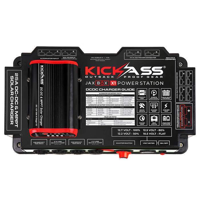 KickAss Portable Power Station with Integrated 25A DCDC Charger - KickAss Products USA